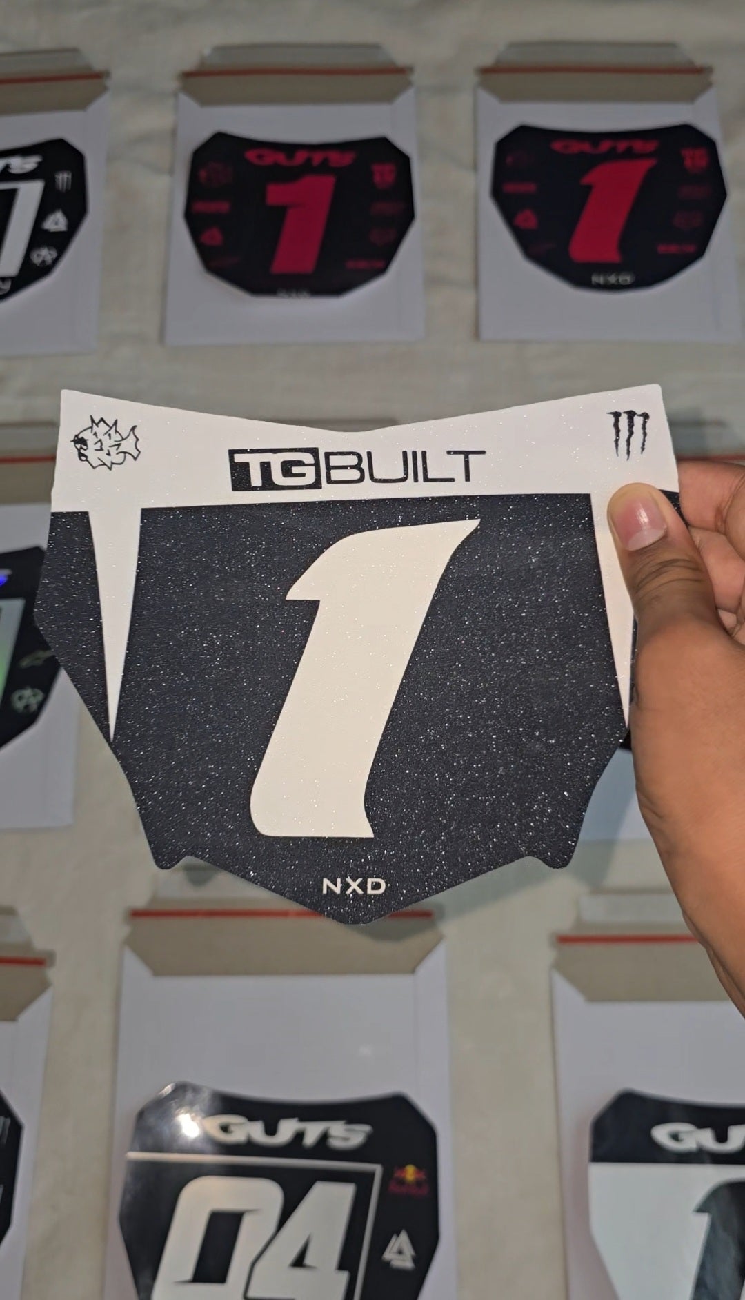 MOTOCUTZ CUSTOM PLATE DECAL